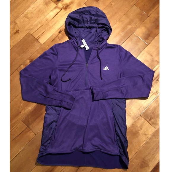 adidas Jackets & Blazers - Adidas 1/4 Zip Trans Hoodie Pullover Jacket Size L